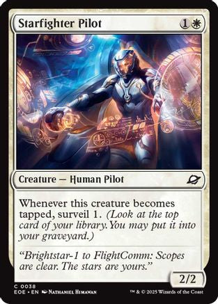 Starfighter Pilot (EOE-038) - Edge of Eternities Foil | Grognard Games