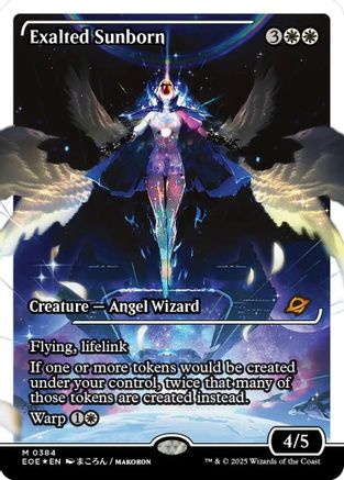 Exalted Sunborn (Showcase) (Fracture Foil) (EOE-358) - Edge of Eternities Foil | Grognard Games