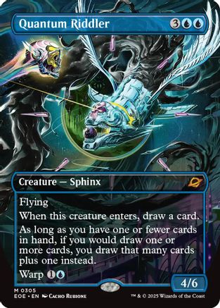 Quantum Riddler (Borderless) (EOE-305) - Edge of Eternities | Grognard Games