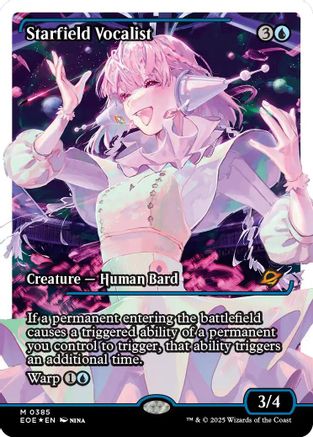 Starfield Vocalist (Showcase) (Fracture Foil) (EOE-385) - Edge of Eternities Foil | Grognard Games