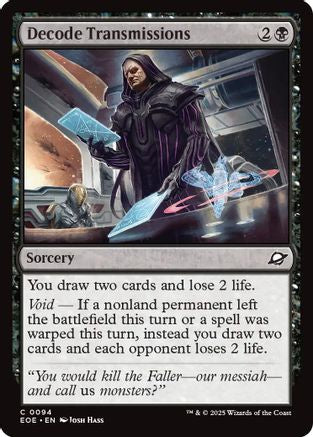 Decode Transmissions (EOE-094) - Edge of Eternities Foil | Grognard Games