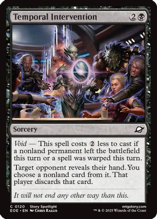 Temporal Intervention (EOE-120) - Edge of Eternities Foil | Grognard Games