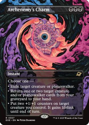 Archenemy's Charm (Borderless) (EOE-307) - Edge of Eternities Foil | Grognard Games