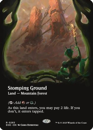 Stomping Ground (Borderless) (EOE-283) - Edge of Eternities Foil | Grognard Games