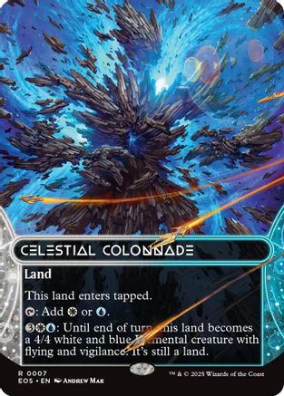 Celestial Colonnade (0007) (Borderless) (EOS-007) - Edge of Eternities: Stellar Sights Foil | Grognard Games