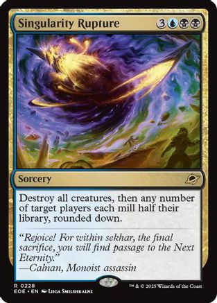 Singularity Rupture (EOE-228) - Edge of Eternities Foil | Grognard Games