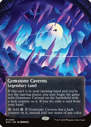 Gemstone Caverns (0061) (Borderless) (EOS-061) - Edge of Eternities: Stellar Sights | Grognard Games