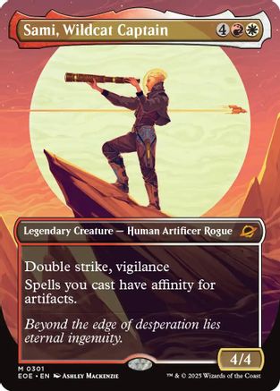 Sami, Wildcat Captain (Borderless) (EOE-301) - Edge of Eternities Foil | Grognard Games