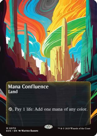 Mana Confluence (0070) (Borderless) (EOS-070) - Edge of Eternities: Stellar Sights Foil | Grognard Games