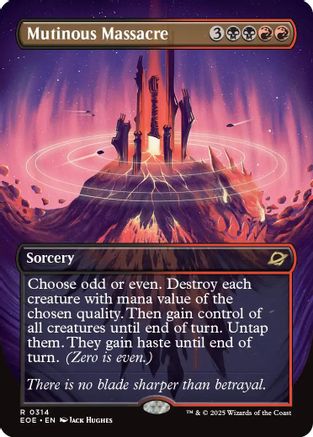 Mutinous Massacre (Borderless) (EOE-314) - Edge of Eternities Foil | Grognard Games