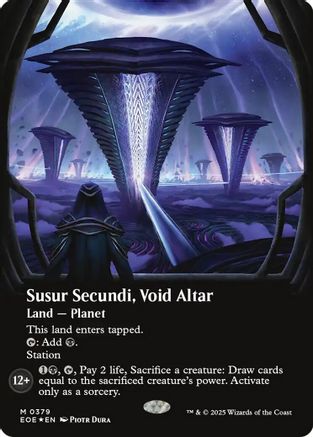 Susur Secundi, Void Altar (Borderless) (Galaxy Foil) (EOE-379) - Edge of Eternities Foil | Grognard Games