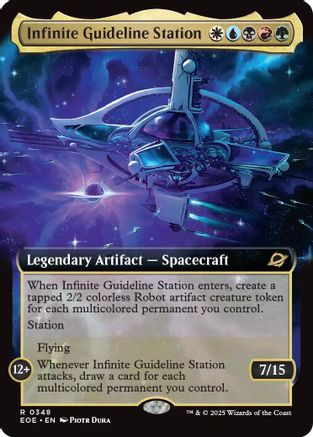 Infinite Guideline Station (Extended Art) (EOE-348) - Edge of Eternities Foil | Grognard Games