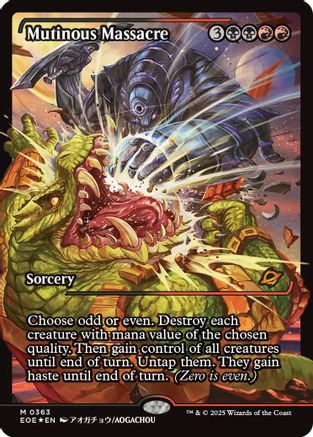 Mutinous Massacre (Showcase) (EOE-363) - Edge of Eternities Foil | Grognard Games