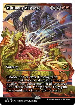 Mutinous Massacre (Showcase) (Fracture Foil) (EOE-389) - Edge of Eternities Foil | Grognard Games