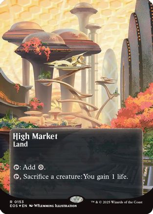 High Market (0153) (Borderless) (Galaxy Foil) (EOS-153) - Edge of Eternities: Stellar Sights Foil | Grognard Games