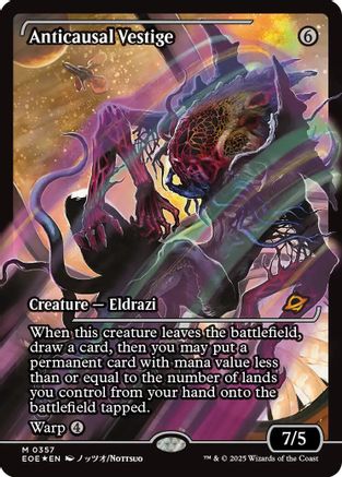 Anticausal Vestige (Showcase) (EOE-357) - Edge of Eternities Foil | Grognard Games