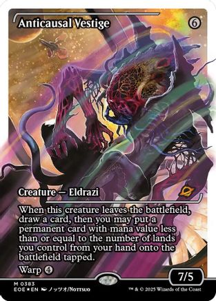 Anticausal Vestige (Showcase) (Fracture Foil) (EOE-383) - Edge of Eternities Foil | Grognard Games