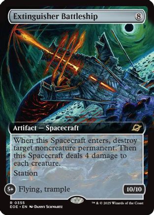 Extinguisher Battleship (Extended Art) (EOE-355) - Edge of Eternities | Grognard Games