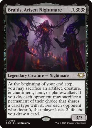 Braids, Arisen Nightmare (EOC-082) - Commander: Edge of Eternities | Grognard Games