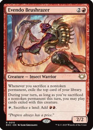 Evendo Brushrazer (EOC-010) - Commander: Edge of Eternities | Grognard Games