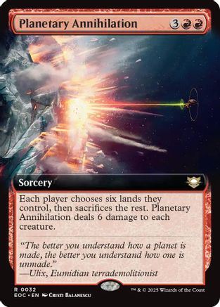 Planetary Annihilation (Extended Art) (EOC-032) - Commander: Edge of Eternities | Grognard Games