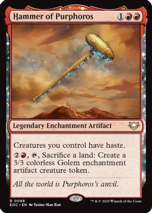 Hammer of Purphoros (EOC-088) - Commander: Edge of Eternities | Grognard Games