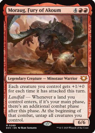 Moraug, Fury of Akoum (EOC-089) - Commander: Edge of Eternities | Grognard Games