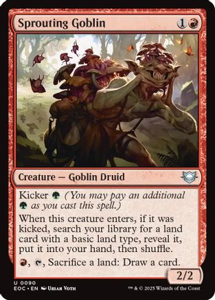 Sprouting Goblin (EOC-090) - Commander: Edge of Eternities | Grognard Games
