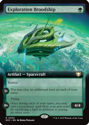 Exploration Broodship (Extended Art) (EOC-034) - Commander: Edge of Eternities | Grognard Games