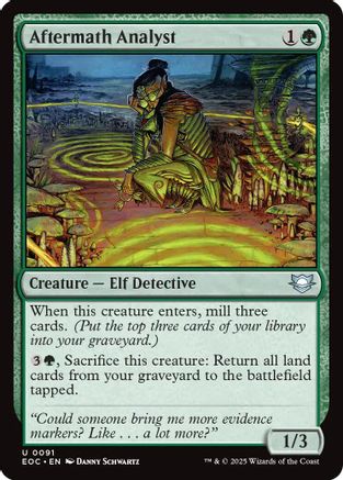 Aftermath Analyst (EOC-091) - Commander: Edge of Eternities | Grognard Games