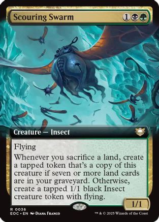 Scouring Swarm (Extended Art) (EOC-036) - Commander: Edge of Eternities | Grognard Games