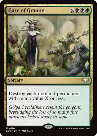 Gaze of Granite (EOC-116) - Commander: Edge of Eternities | Grognard Games