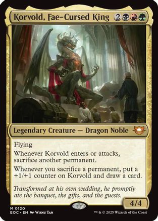 Korvold, Fae-Cursed King (EOC-120) - Commander: Edge of Eternities | Grognard Games