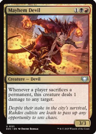 Mayhem Devil (EOC-121) - Commander: Edge of Eternities | Grognard Games