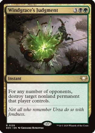 Windgrace's Judgment (EOC-129) - Commander: Edge of Eternities | Grognard Games