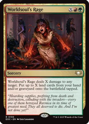 Worldsoul's Rage (EOC-130) - Commander: Edge of Eternities | Grognard Games
