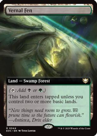 Vernal Fen (Extended Art) (EOC-044) - Commander: Edge of Eternities | Grognard Games