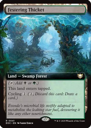 Festering Thicket (Extended Art) (EOC-041) - Commander: Edge of Eternities | Grognard Games