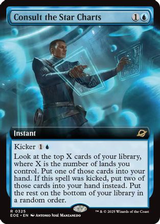 Consult the Star Charts (Extended Art) (EOE-325) - Edge of Eternities Foil | Grognard Games