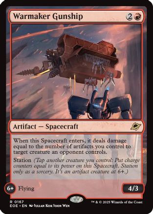 Warmaker Gunship (EOE-167) - Edge of Eternities | Grognard Games