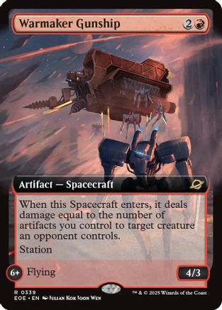 Warmaker Gunship (Extended Art) (EOE-339) - Edge of Eternities | Grognard Games