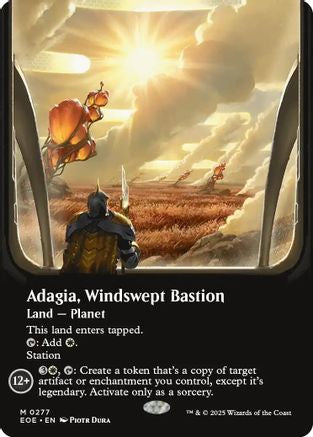 Adagia, Windswept Bastion (Borderless) (EOE-277) - Edge of Eternities Foil | Grognard Games