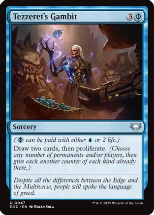 Tezzeret's Gambit (EOC-047) - Commander: Edge of Eternities | Grognard Games