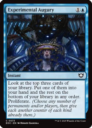 Experimental Augury (EOC-073) - Commander: Edge of Eternities | Grognard Games