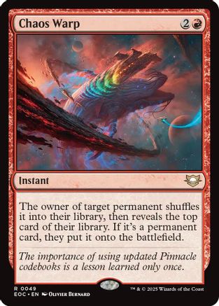 Chaos Warp (EOC-049) - Commander: Edge of Eternities | Grognard Games