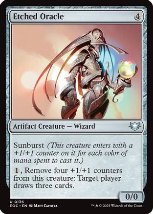 Etched Oracle (EOC-136) - Commander: Edge of Eternities | Grognard Games