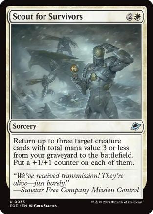 Scout for Survivors (EOE-033) - Edge of Eternities Foil | Grognard Games