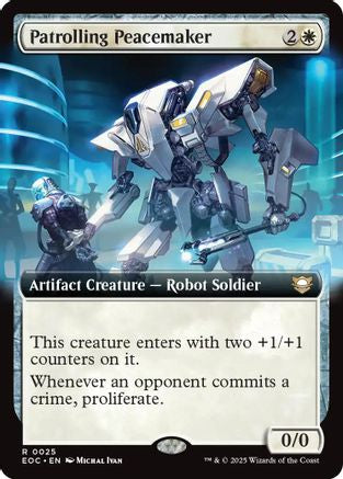 Patrolling Peacemaker (Extended Art) (EOC-025) - Commander: Edge of Eternities | Grognard Games