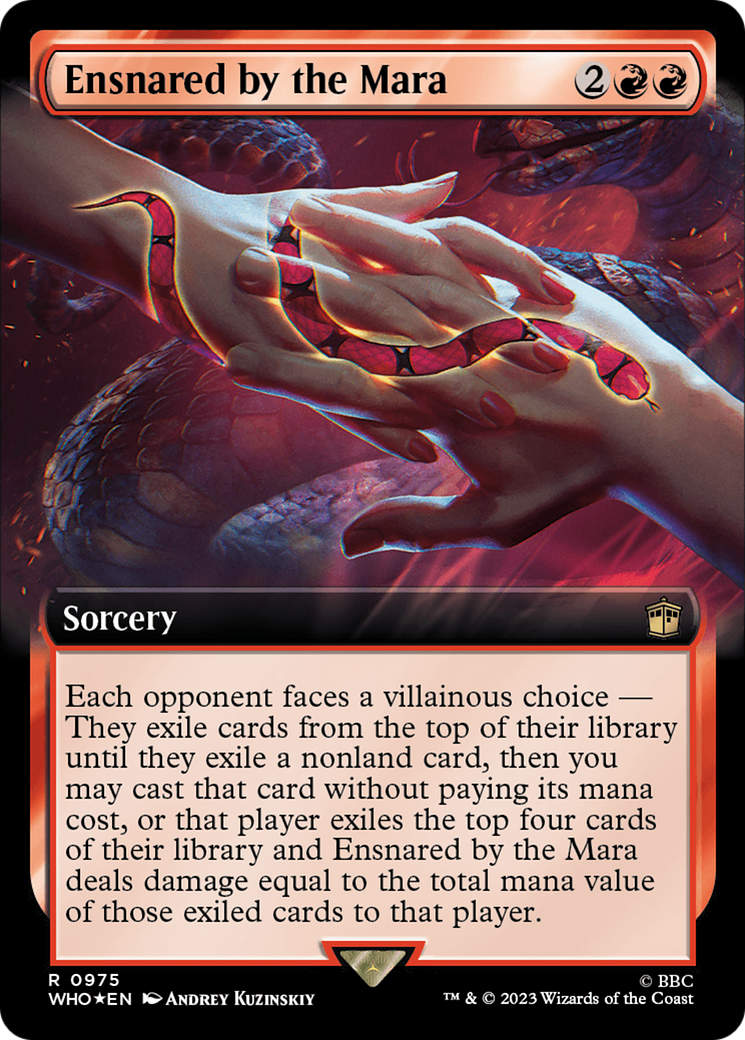 Ensnared by the Mara (Extended Art) (Surge Foil) [Doctor Who] | Grognard Games