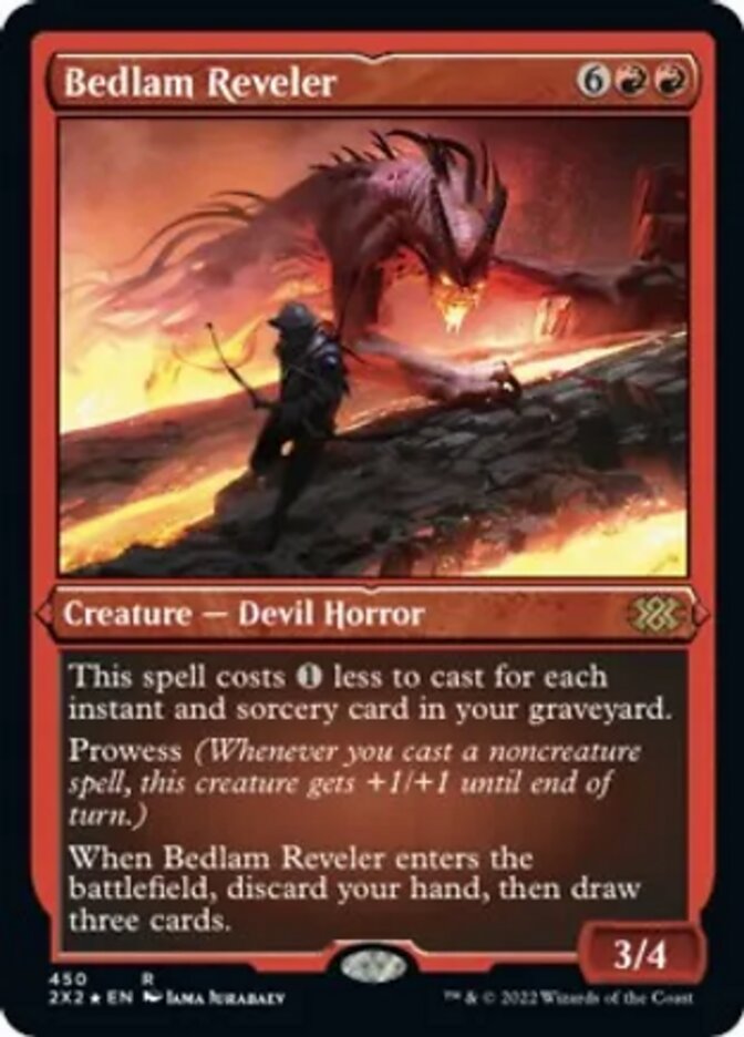 Bedlam Reveler (Foil Etched) [Double Masters 2022] | Grognard Games